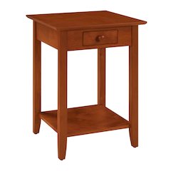 American Heritage End Table with Drawer and Shelf