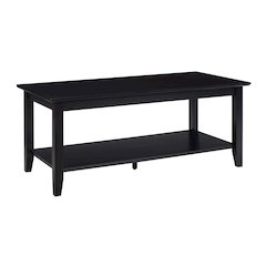 American Heritage Rectangle Coffee Table with Shelf