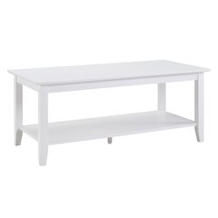 American Heritage Rectangle Coffee Table with Shelf