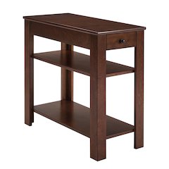 Designs2Go 1 Drawer Baja Chairside End Table with Shelves