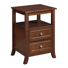 Melbourne 2 Drawer End Table with Shelf