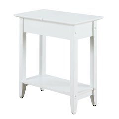 American Heritage Flip Top End Table with Shelf