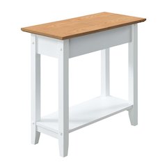 American Heritage Flip Top End Table with Shelf