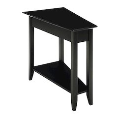 American Heritage Wedge End Table with Shelf