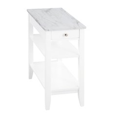 American Heritage 1 Drawer Chairside End Table with Shelves