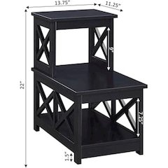 Oxford 2 Step Chairside End Table