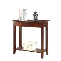 American Heritage Hall Table with Drawer and Shelf