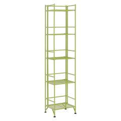 Xtra Storage 5 Tier Folding Metal Shelf Lime