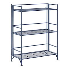 Xtra Storage 3 Tier Wide Folding Metal Shelf