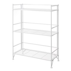 Xtra Storage 3 Tier Wide Folding Metal Shelf