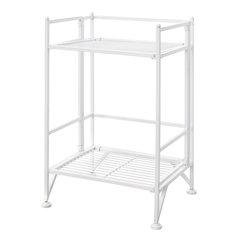 Xtra Storage 2 Tier Folding Metal Shelf