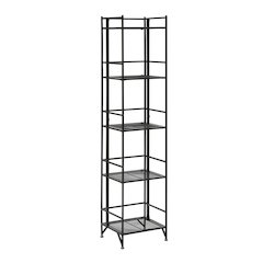 Xtra Storage 5 Tier Folding Metal Mesh Shelf