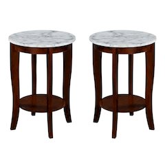 Round End Table with Smooth Surface and Sturdy Frame