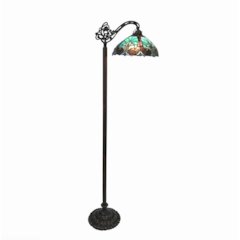 LIAISON Tiffany-style 1 Light Victorian Reading Floor Lamp 13" Shade