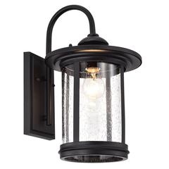 CHLOE Lighting COLE Transitional 1 Light Textured Black Outdoor Wall Sconce 16" Height