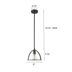 IRONCLAD Industrial 1 Light Rubbed Bronze Mini Ceiling Pendant 9" Wide
