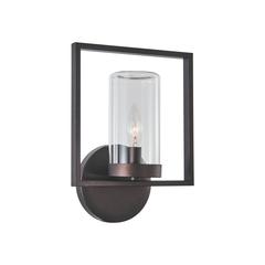 DANIEL Transitional 1 Light Rubbed Bronze Outdoor/Indoor Wall Sconce 13" Tall