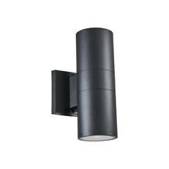 SIMON Transitional LED Textured Black Outdoor/Indoor Wall Sconce 10" Height
