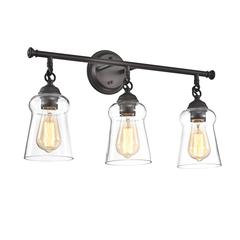 CHLOE Lighting CHERYL Contemporary 3 Light Rubbed Bronze Bath Vanity Fixture 23" Width