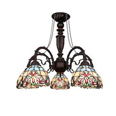 Grenville Victorian-Style Dark Bronze 5-Light Large Chandelier 27" Wide
