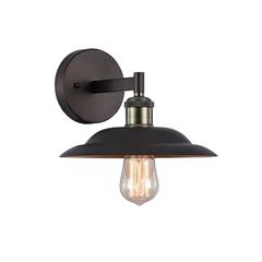 KARL Industrial-style 1 Light Rubbed Bronze Wall Sconce 10" Wide