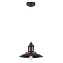 MYCROFT Industrial-style 1 Light Rubbed Bronze Ceiling Mini Pendant 12" Wide