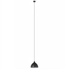CHLOE Lighting WALTER Industrial 1 Light Textured Black Mini Pendant Ceiling Fixture 14" Wide