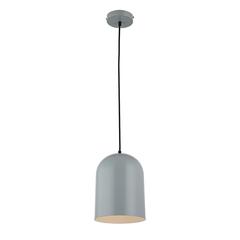 CHLOE Lighting IRONCLAD Contemporary-Style 1 Light Gray and White Ceiling Mini Pendant 8" Wide