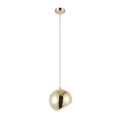 CHLOE Lighting IRONCLAD Contemporary-Style 1 Light Plated Gold Ceiling Mini Pendant 8" Wide