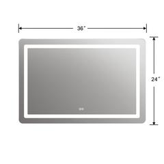 SPECULO Back Lit LED Mirror 6000K Daylight White 36" Wide