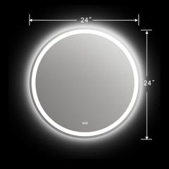 SPECULO Back Lit LED Mirror 6000K Daylight White 24" Wide