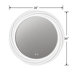 SPECULO Back Lit LED Mirror 6000K Daylight White 30" Wide