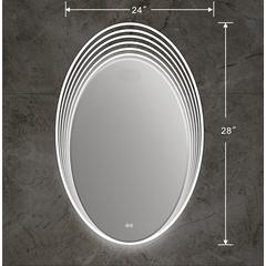 SPECULO Back Lit LED Mirror 6000K Daylight White 24" Wide