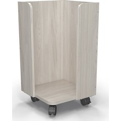 15" Diameter Single Dot Cart - 31"H - Grey Elm