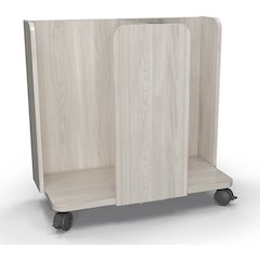 15" Diameter Double Dot Cart - 31"H - Grey Elm