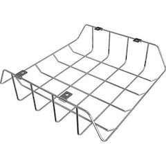Shapes Open Book Basket, Chrome