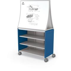 Compass Cabinet - Maxi H2 -Shelves / Casters / Ogee Board - Navy