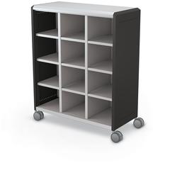 Compass Cabinet - Maxi H3 -Cubbies / Casters- Black