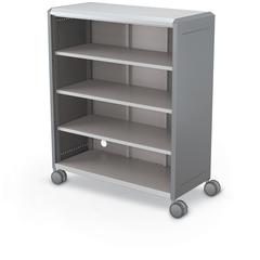 Compass Cabinet - Maxi H3 -Shelves / Casters - Cool Grey