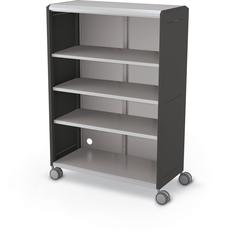 Compass Cabinet - Grande -Shelves / Casters -Black