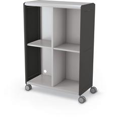 Compass Cabinet - Grande -Cubbies / Casters- Black