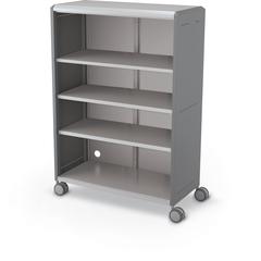 Compass Cabinet - Grande -Shelves / Casters - Cool Grey