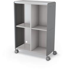 Compass Cabinet - Grande -Cubbies / Casters- Cool Grey
