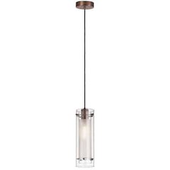 Single Pendant Clear Frosted Glass