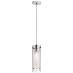 Single Pendant Clear Frosted Glass