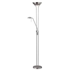 Mother/Son Floor Lamp/Satin Chrome