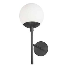 1LT Wall Sconce,  MB, WH Opal Glass
