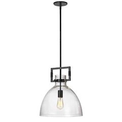 1LT Pendant, Matte Black Finish