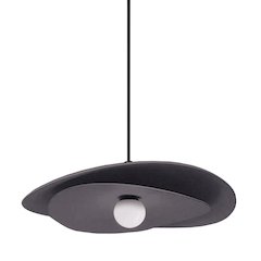 12W Pendant, MB, WH Opal Glass