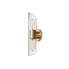 2LT Vanity, AGB, Clear Fluted Glass